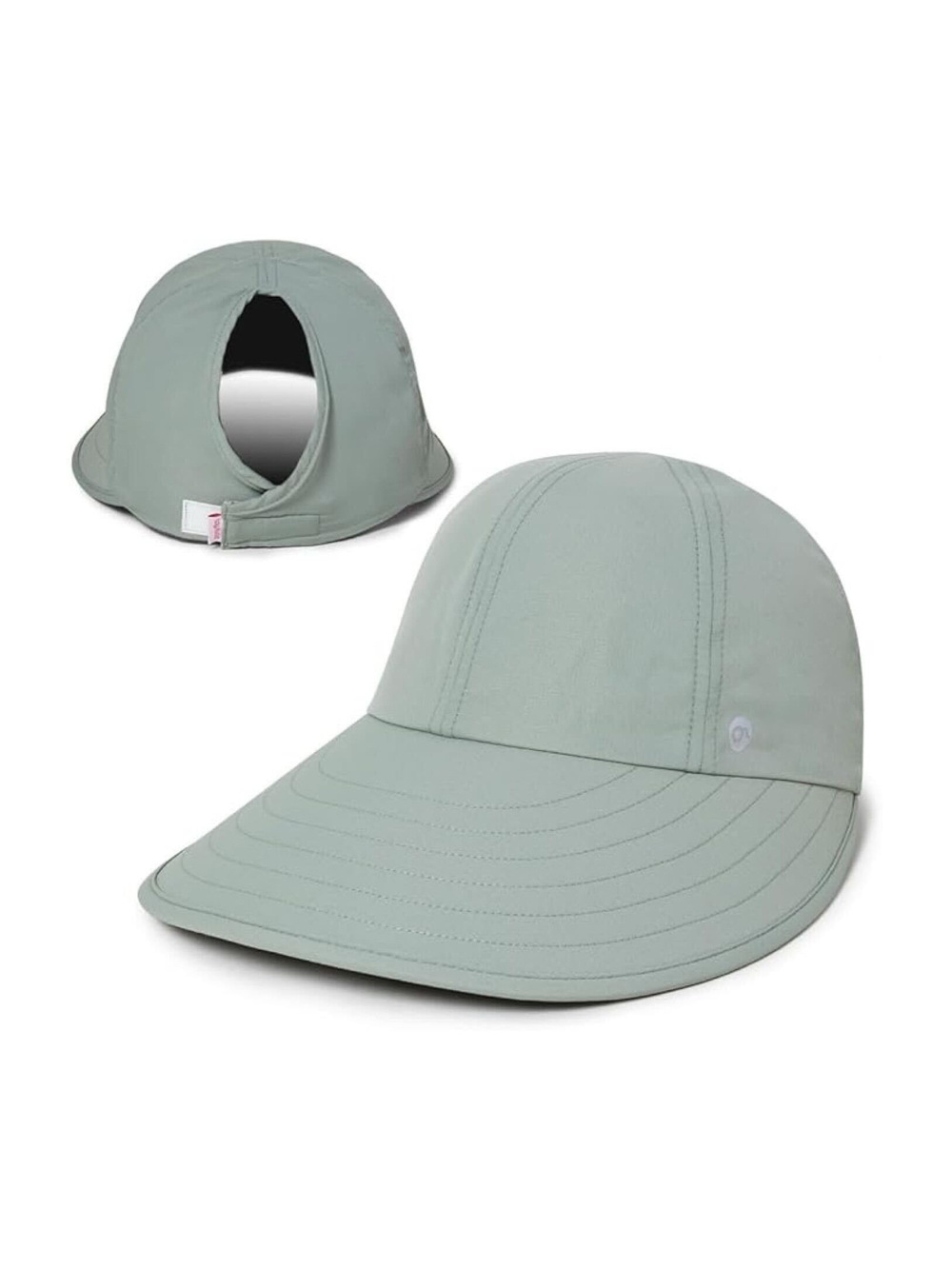 Womens Sunblocker UPF 50 Wide Brim Ponytail Sun Hat | Mint | Size OS